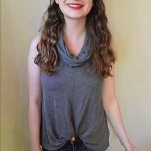 Madison & Berkeley Cowl Neck Sleeveless Sweater